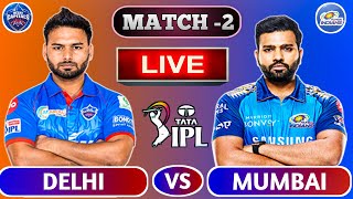 🔴Live: Mumbai Indian vs Delhi Capitals | DC vs MI Live | IPL 2022 2nd Match Live | Only in India