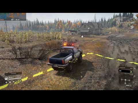 SnowRunner Walkthrough Part 13 - "Drowned Scout Truck" [2160p60]