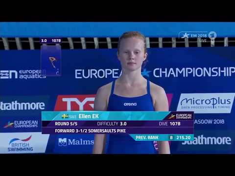 Ellen Ek 10m Glasgow 2018