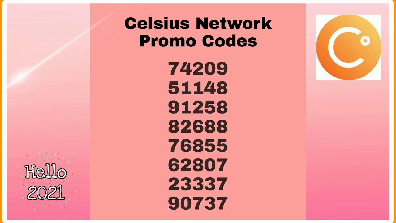 #CelsiusNetwork #PromoCodes Updated Promo Codes for Celsius Network