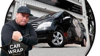 Charlie Sloth's Mercedes Viano wrapped in custom 'The Plug' print