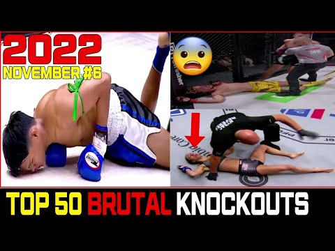 Top 50 MUAY THAI•MMA•KICK•BOXING•KUN KHMER Knockouts👉NOV 2022 #6