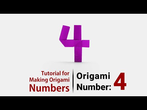 How to Make Origami Numbers 0 9 Simple Step by Step Tutorial