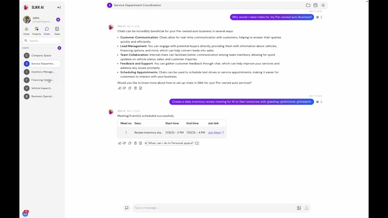Agentic AI for Preowned Auto Business