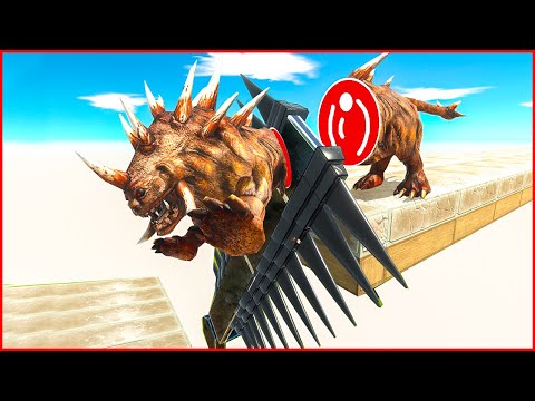 DANGEROUS JUMP into TRAPS WITH SUE | ARBS - Animal Revolt Battle Simulator