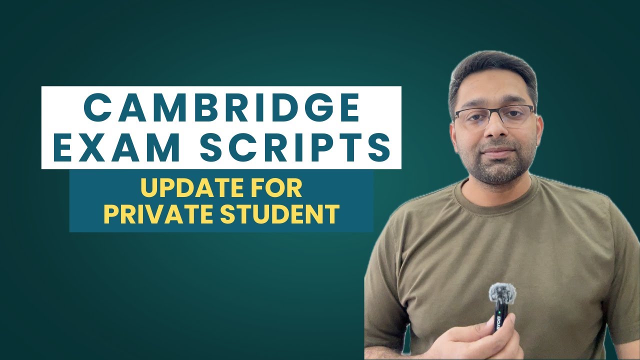 Cambridge exam scripts