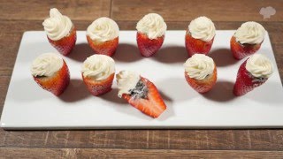 תותים ממולאים באוראו ושוקולד לבן