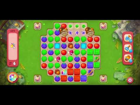 Gardenscapes - level 684 - hard level, no boosters!!