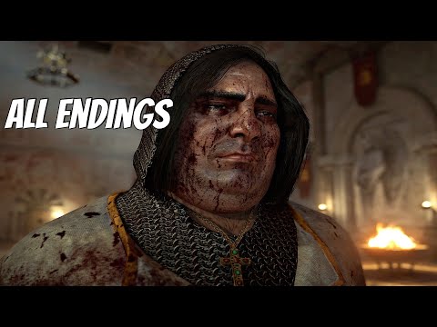 Assassin's Creed Valhalla Siege of Paris DLC ALL ENDINGS - Kill Vs Spare The Mad King Charles