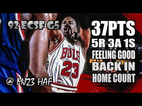 Michael Jordan Highlights vs Knicks (1992 ECSF Game 5) – 37pts, GREAT Bounce BACK!