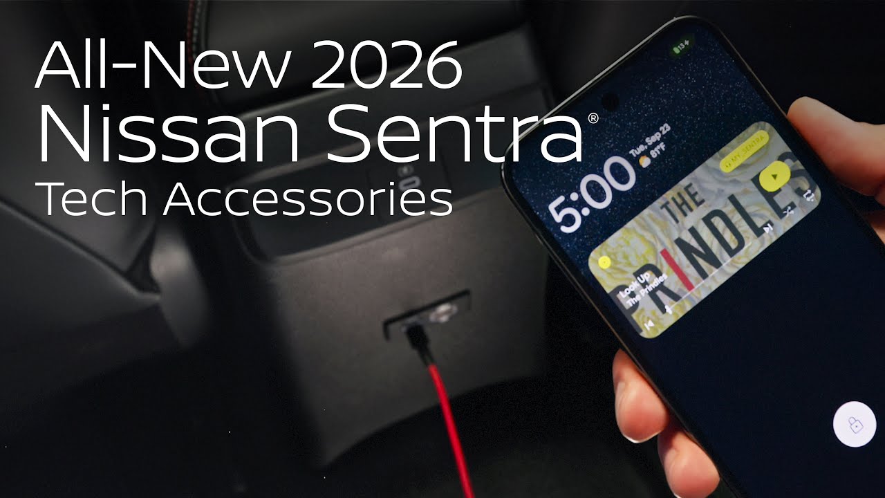 Sentra Rearview Mirror and Charging Ports