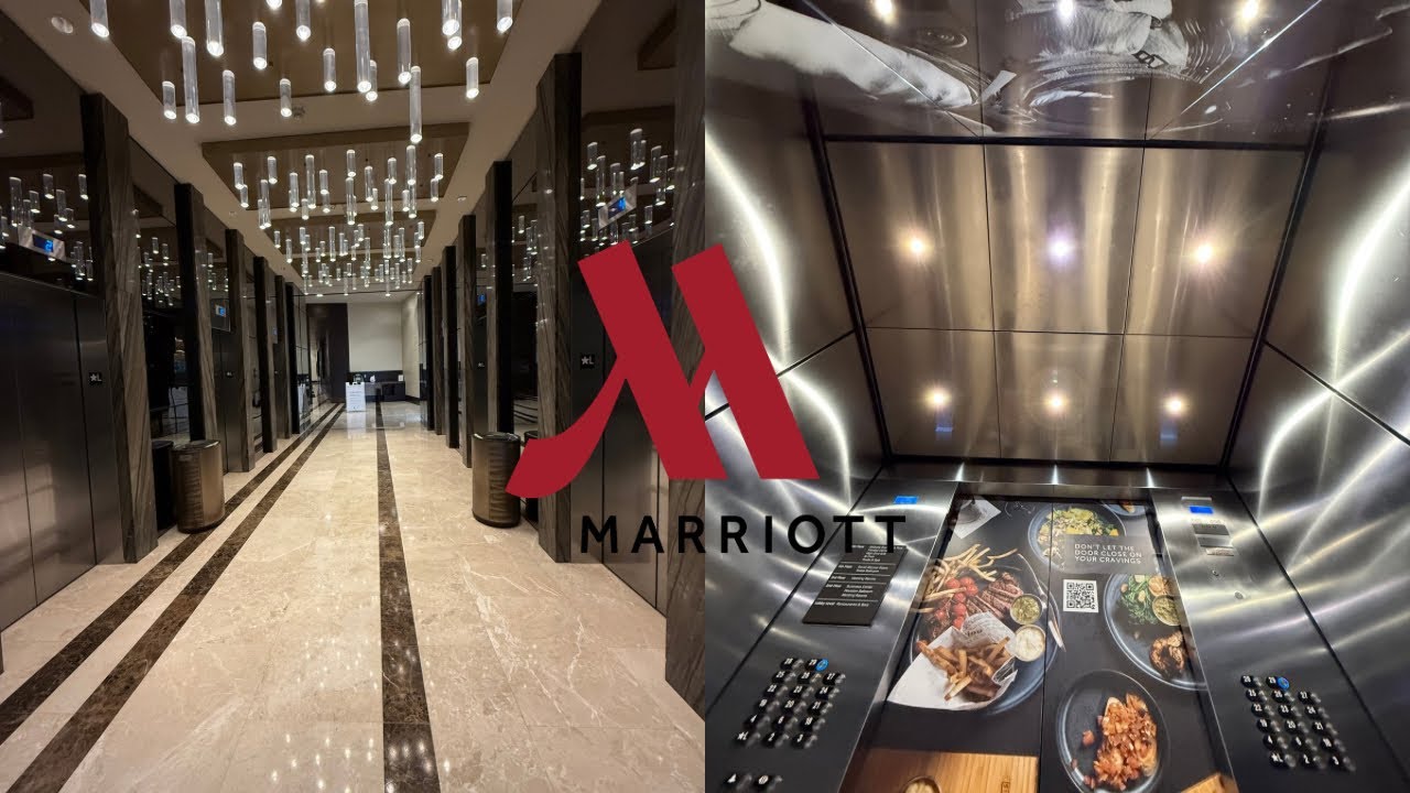 SLOW OTIS SkyRise Traction High Rise Elevators | Marriott Marquis | Houston, TX