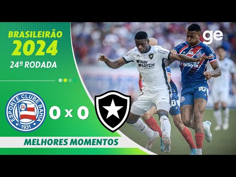 Gols e lances de Bahia x Botafogo