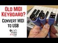 How to connect older MIDI keyboards to USB (MIDI to USB cable)