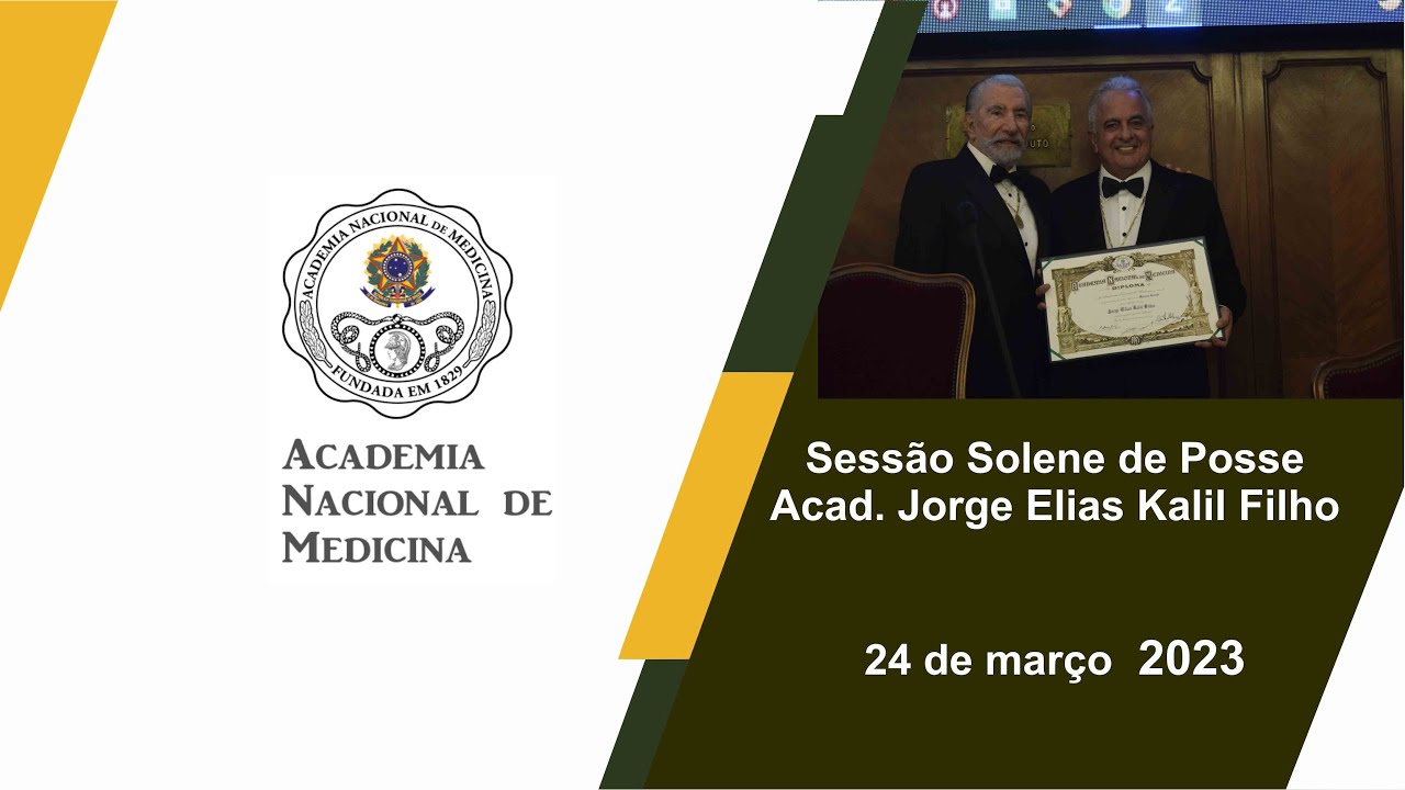 Sessão Solene de Posse Acad.  Jorge Elias Kalil Filho 24 de março de 2023.