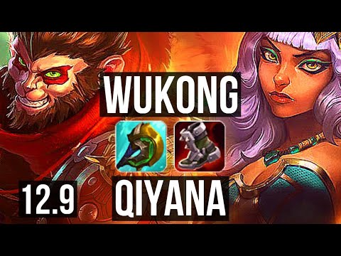 WUKONG vs QIYANA (JNG) | 3.6M mastery, 5/1/6, 700+ games | BR Grandmaster | 12.9