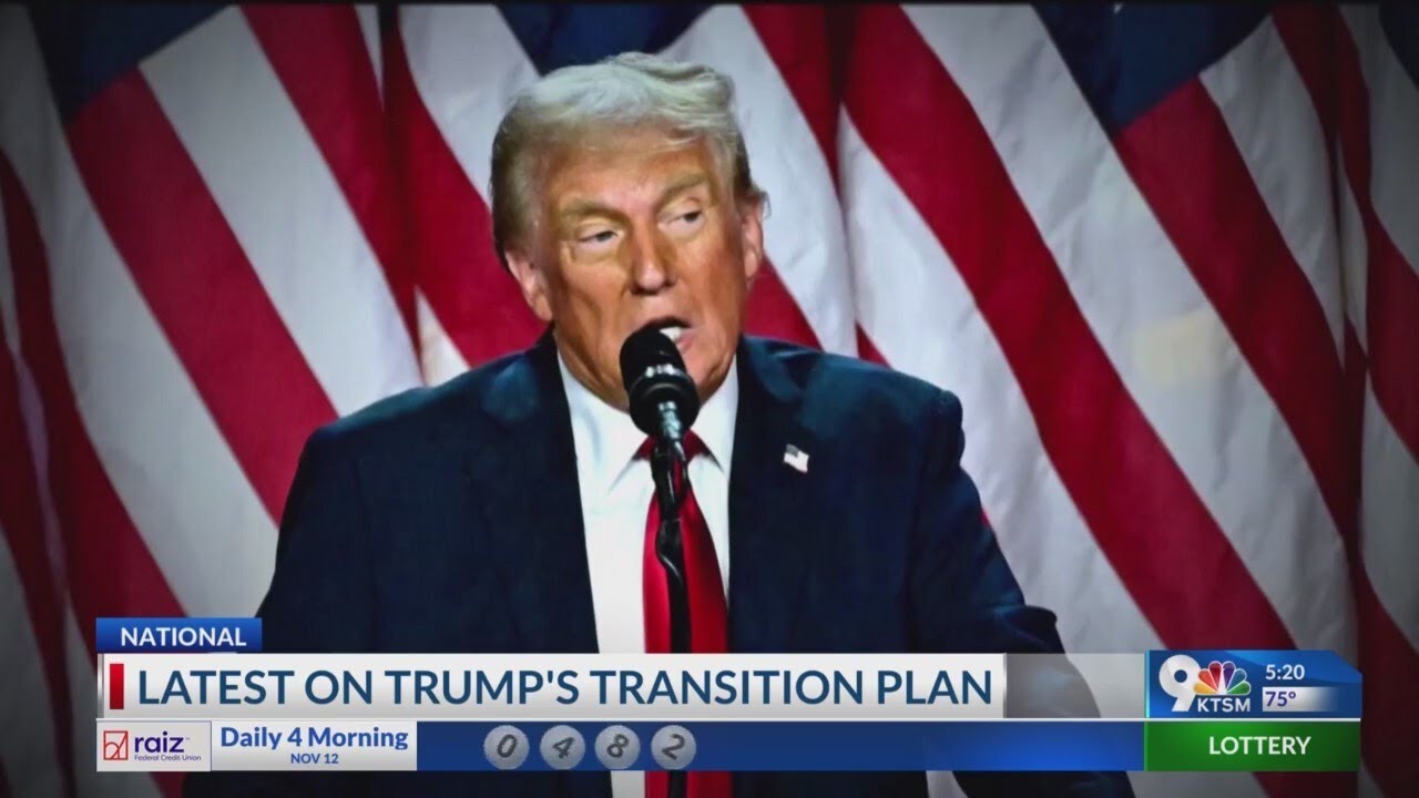 Latest on Trump's transition plan