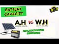 battery capacity ah vs wh explanation tagalog solar power system for
homes off grid on grid