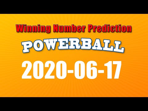 Winning numbers prediction for 2020-06-17|U.S. Powerball