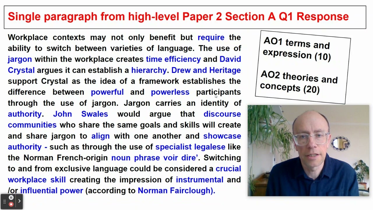 English Language A Level Paper 2 Guidance Paul Heselton (2023 exam)