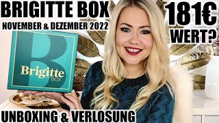 WOW 181€ WERT? BRIGITTE BOX November & Dezember 2022 | UNBOXING & VERLOSUNG