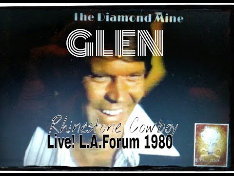 Glen Campbell ~ "Rhinestone Cowboy" LIVE! HD HQ L.A. Forum 1980 intro Roger Miller