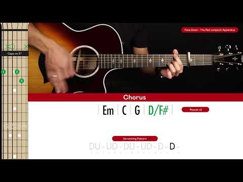 Thumbnail for Face Down Guitar Cover The Red Jumpsuit Apparatus 🎸|Tabs + Chords| by The Red Jumpsuit Apparatus