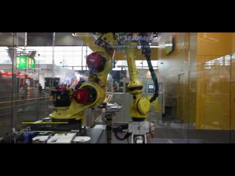 NEW seven axes FANUC ROBOT R1000iA/120F-7B at Euroblech 2016