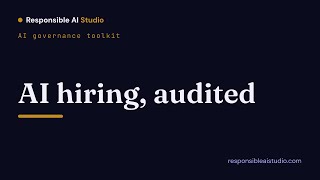 AI governance for HR: audit AI hiring bias fast