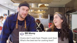 Bon Appétit&#39;s Brad &amp; Claire Answer Cooking Questions From Twitter | Tech Support | WIRED