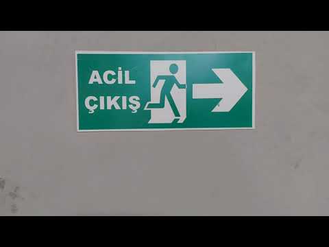 Acil Çıkış tabelası