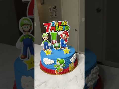 Pastel súper Mario#supermario#supermario64 #supermarioparty #cakes #pasteles #tiktokviral#cakeshorts