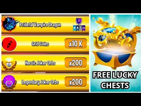 Open ALL Lucky Break Chest | How To Get FREE Grid Coins | Wizard Hollow | Dragon City 2023