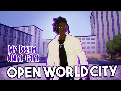 My anime game now has an open world city ! (Indie Devlog #4) #arpg #gamedev #ue4