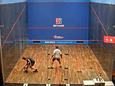 SQUASH. Mikołaj Rogalski - Dan Teuchner (finał kat.B0)