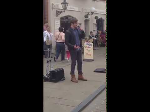Amazing singer Karl Loxley in Stratford upon Avon