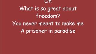 Sunrise Avenue - Prisoner in Paradise (Lyric)