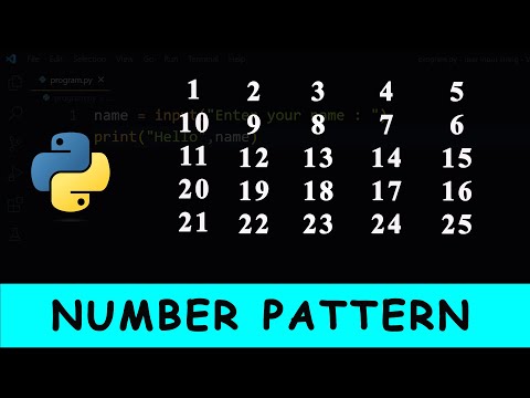 Python Program To Print Number Pattern In Square Shape 14