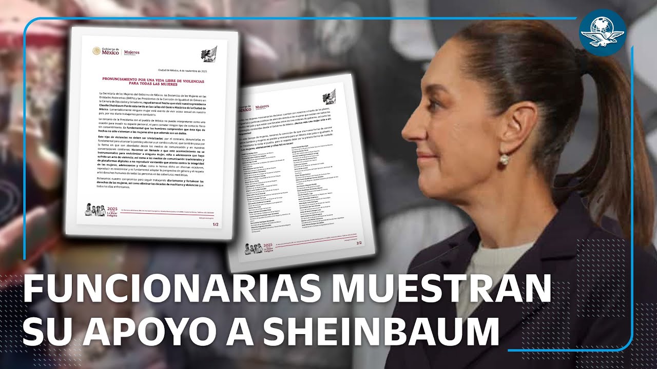 Secretaría de las Mujeres condena acoso contra la presidenta Sheinbaum