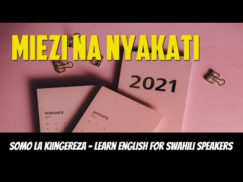 Learn English for Swahili Speakers, Vocabulary, Months and Seasons