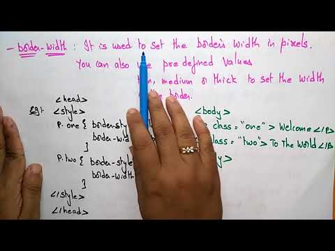 css border properties | CSS tutorials | by bhanu priya