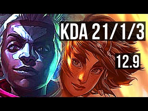 EKKO vs TALIYAH (JNG) | 21/1/3, Legendary, 6 solo kills, 1.7M mastery | BR Diamond | 12.9
