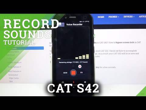 How to Use Sound Recorder in Cat S42 - Operate Voice Recorder