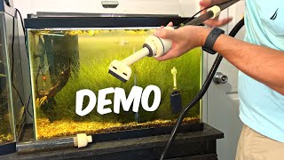 Electric Aquarium Gravel Vacuum Demo and Unboxing!