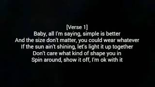 Dawin feat. R. City - Bikini Body Lyric