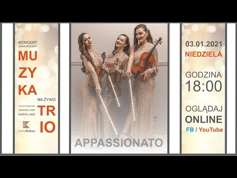 Muzyka na żywo - trio Appassionato