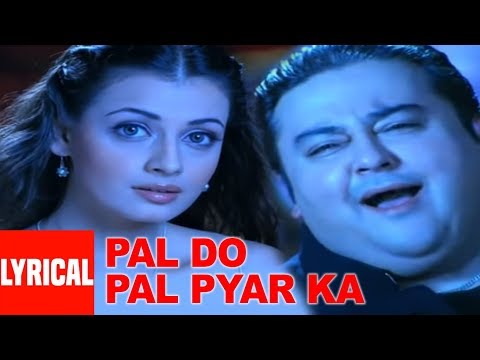 Pal Do Pal Pyar Ka Lyrical Video Song Adnan Sami, Diya Mirza  Super Hit Album "Teri Kasam"
