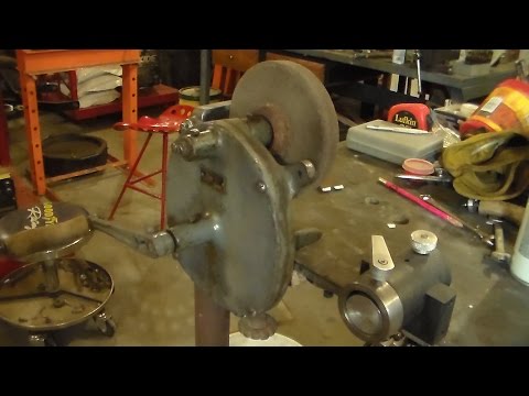 Hand Crank Bench Grinder, Prairie Tool Co. Model 27-R