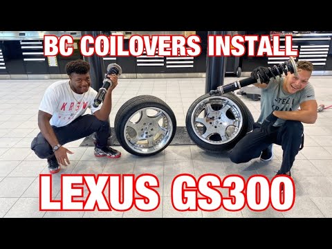 BC COILOVERS INSTALL ON LEXUS GS300 !!