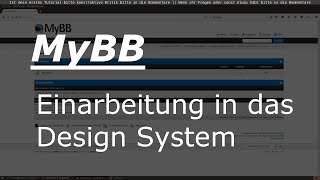 MyBB Design (German/Deutsch)